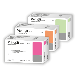 Pack Image: Merogit 500 mg Injection (500 mg vial)