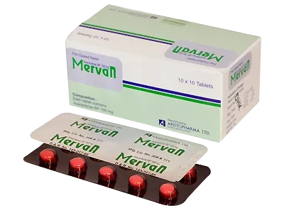 Pack Image: Mervan 100 mg Tablet (10 x 10)