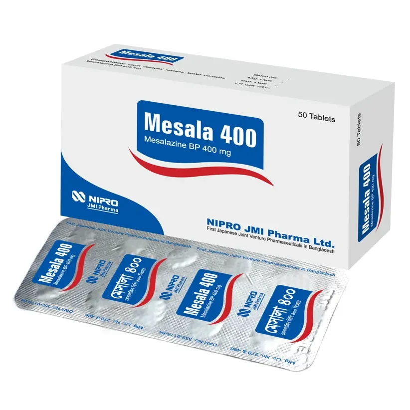 Pack Image: Mesala 400 mg Tablet (5 x 10)
