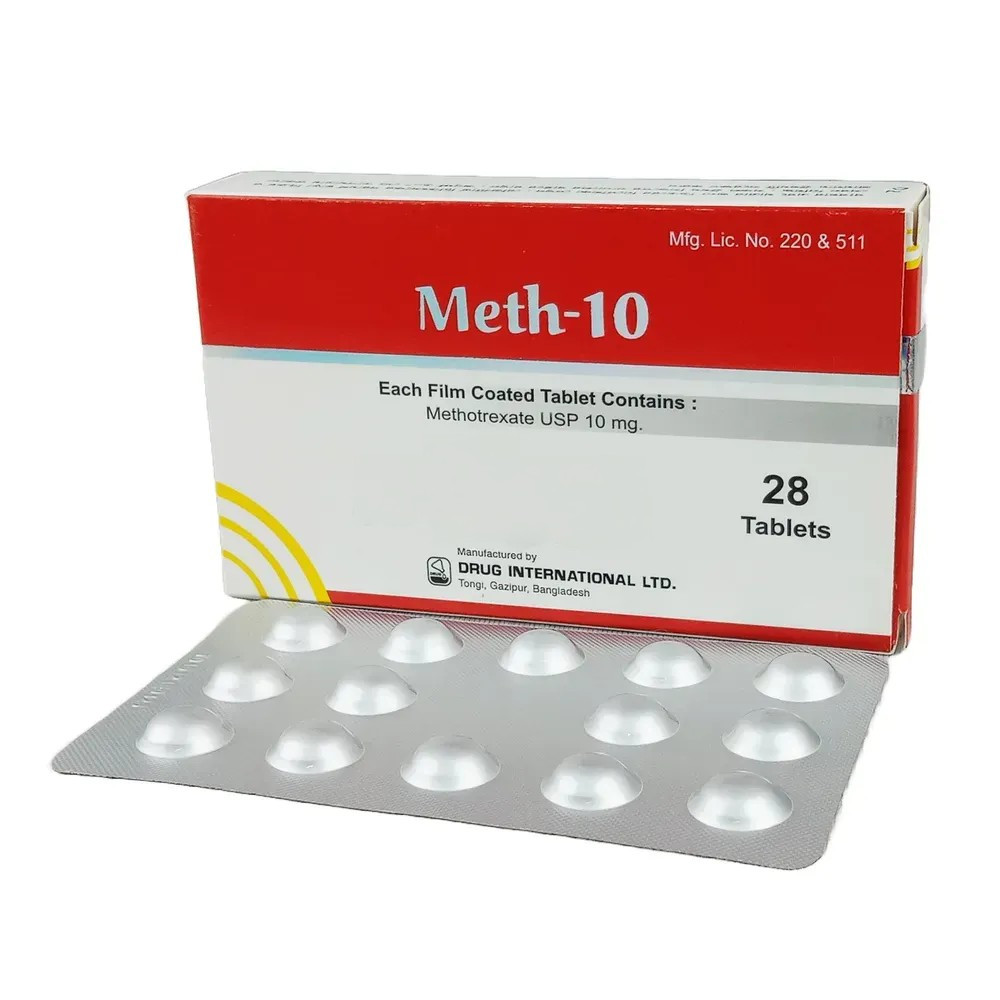 Pack Image: Meth 10 mg Tablet (2 x 14)