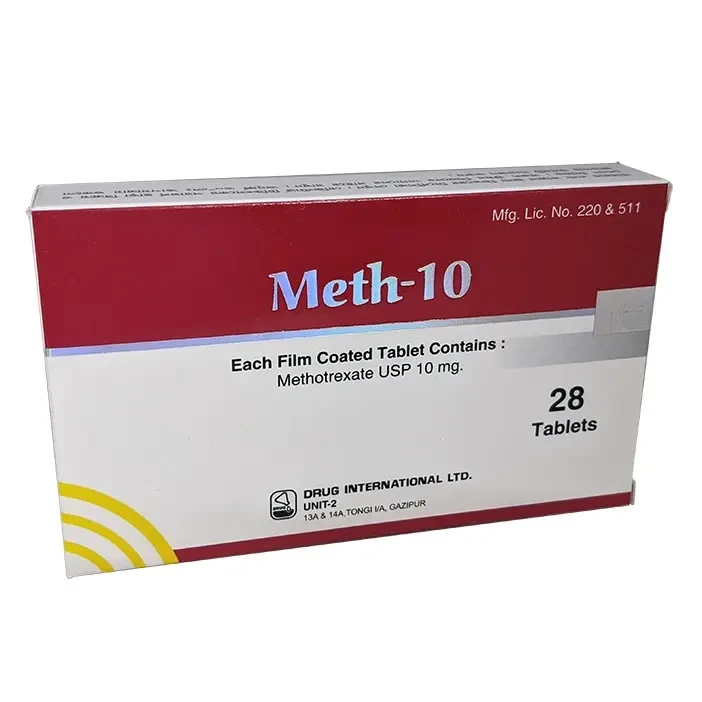 Pack Image: Meth 10 mg Tablet (2 x 14)