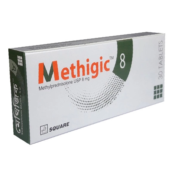 Pack Image: Methigic 8 mg Tablet (3 x 10)