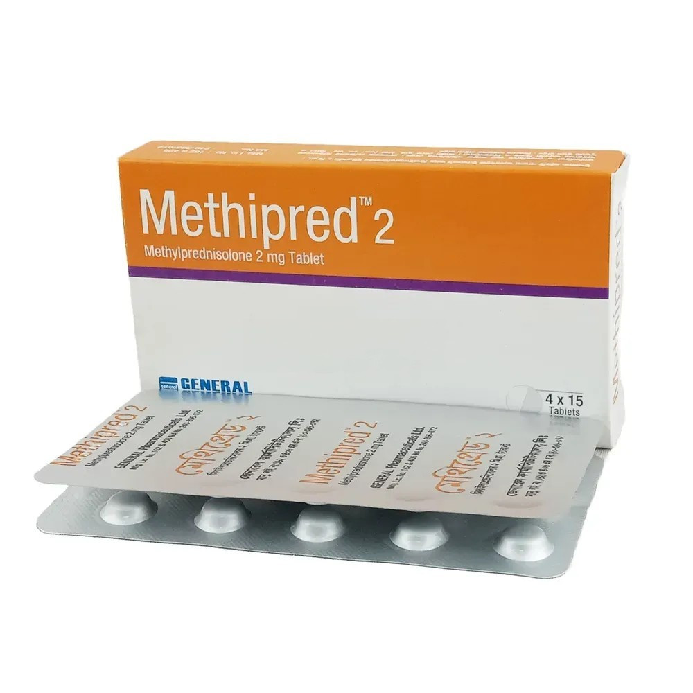 Pack Image: Methipred 2 mg Tablet (4 x 15)