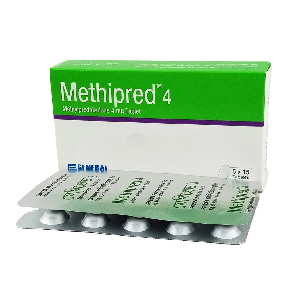 Pack Image: Methipred 4 mg Tablet (5 x 15)
