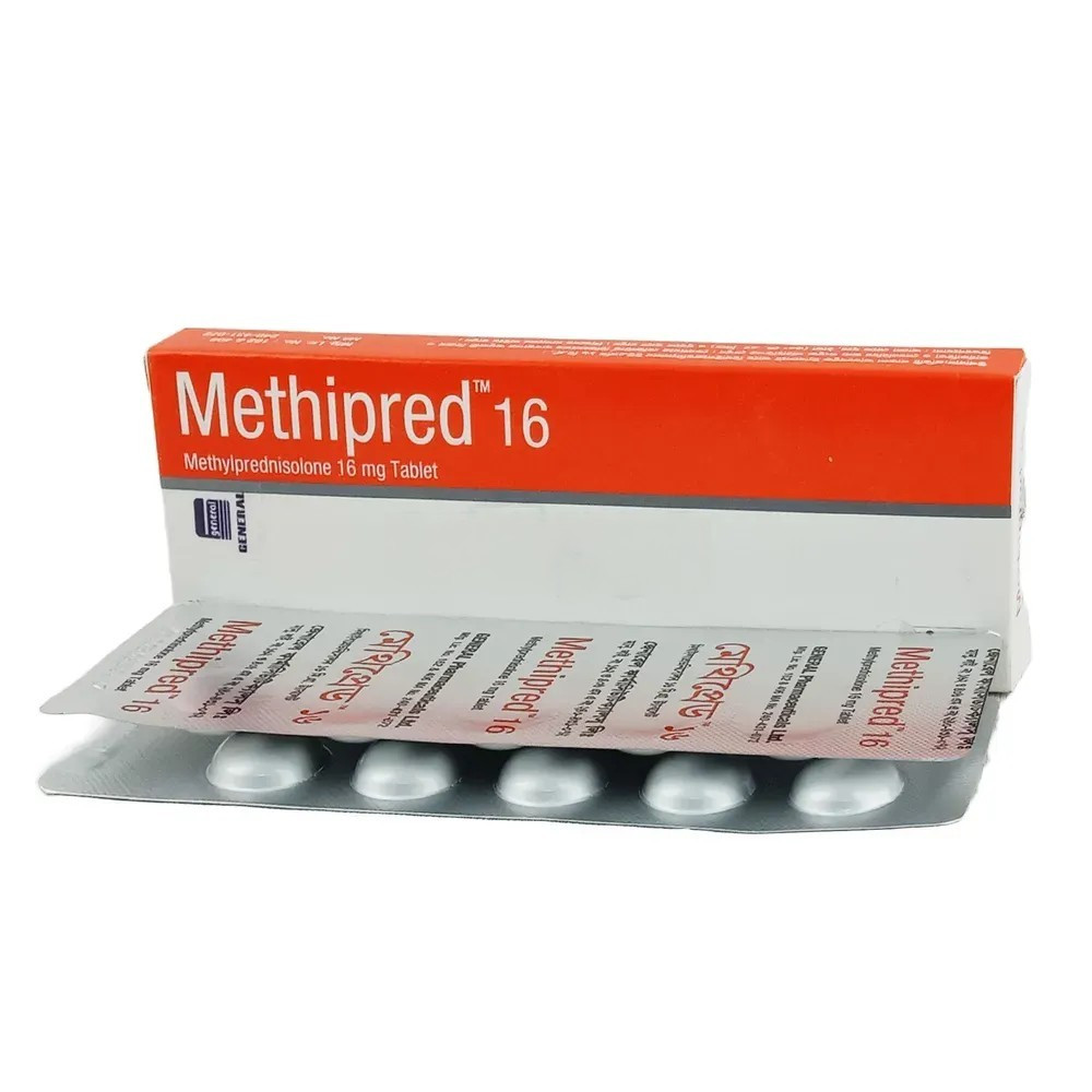 Pack Image: Methipred 16 mg Tablet (2 x 10)