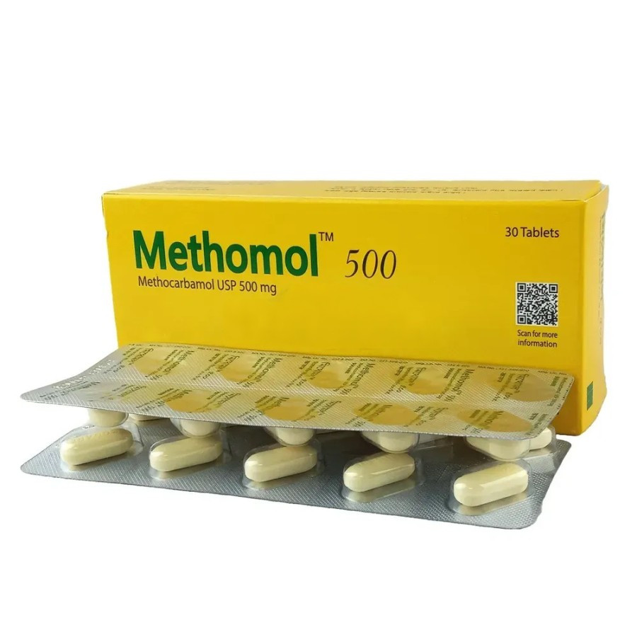 Pack Image: Methomol 500 mg Tablet (3 x 10)