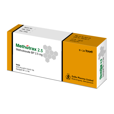 Pack Image: Methotrax 2.5 mg Tablet (3 x 10)