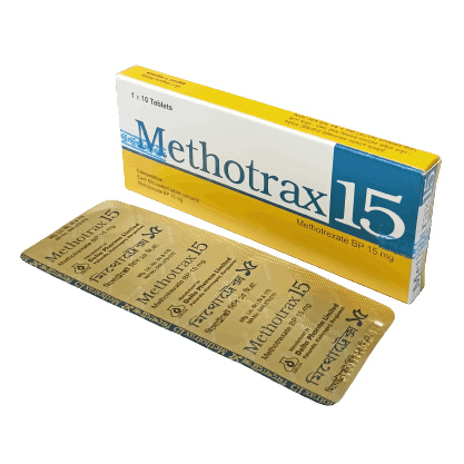 Pack Image: Methotrax 15 mg Tablet (1 x 10)