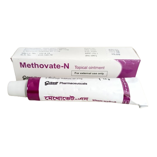 Pack Image: Methovate-N 0.1% 0.5% Ointment (5 gm tube)