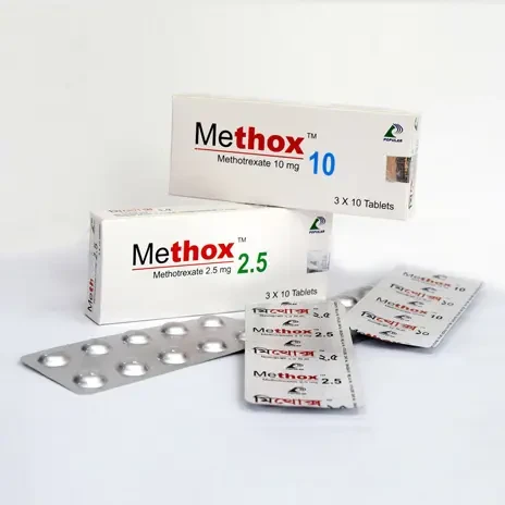 Pack Image: Methox 2.5 mg Tablet (3 x 10)