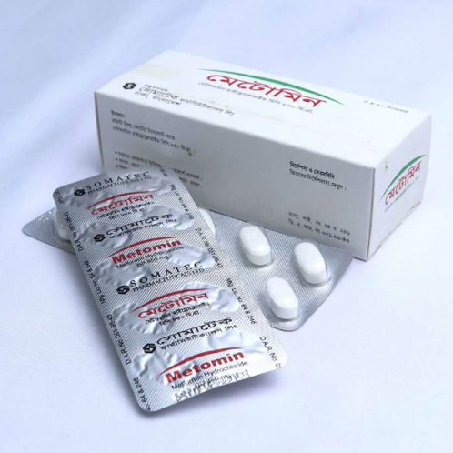 Pack Image: Metomin 850 mg Tablet (5 x 10)