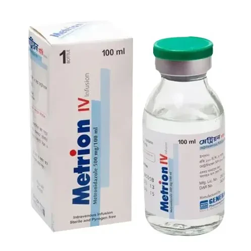 Pack Image: Metrion 500 mg Injection (100 ml bottle)