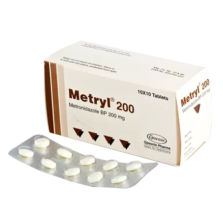 Pack Image: Metryl 200 mg Tablet (10 x 10)