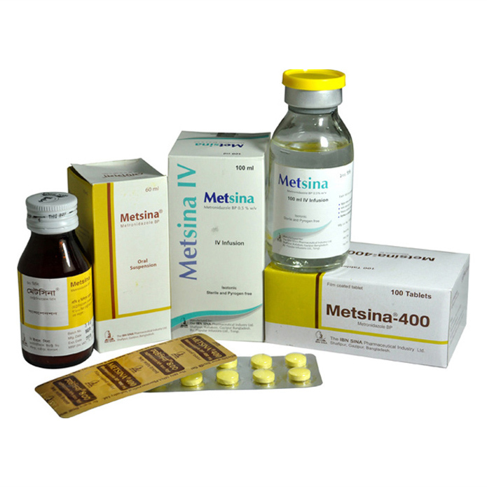 Pack Image: Metsina 500 mg Injection (100 ml bottle)