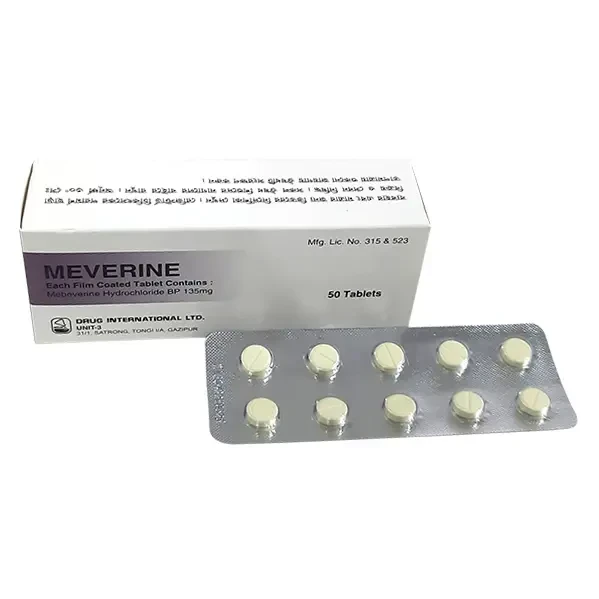 Pack Image: Meverine 135 mg Tablet (5 x 10)