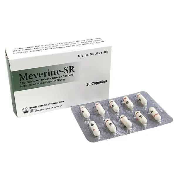 Pack Image: Meverine SR 200 mg Capsule (3 x 10)