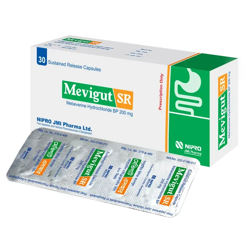 Pack Image: Mevigut SR 200 mg Capsule (3 x 10)