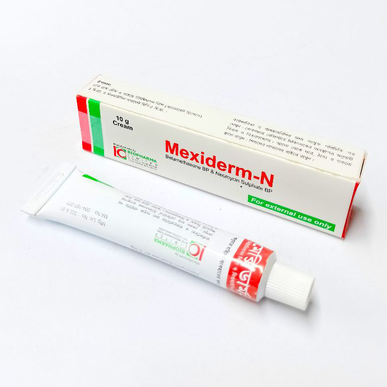 Pack Image: Mexiderm-N 0.1% 0.5% Cream (10 gm tube)