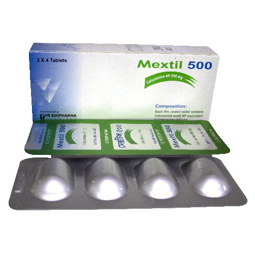 Pack Image: Mextil 500 mg Tablet (3 x 4)