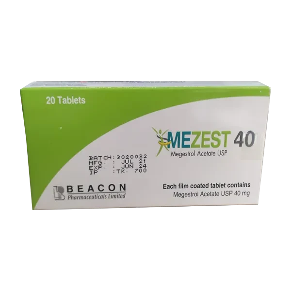 Pack Image: Mezest 40 mg Tablet (2 x 10)