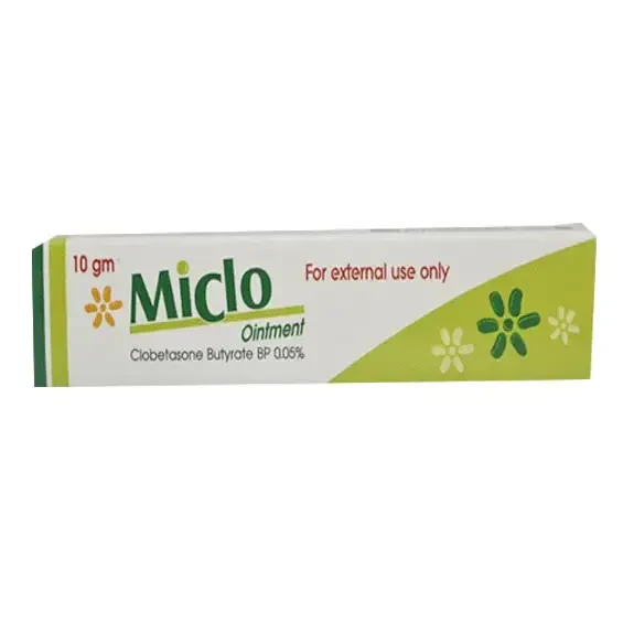 Pack Image: Miclo 0.05% Ointment (10 gm tube)