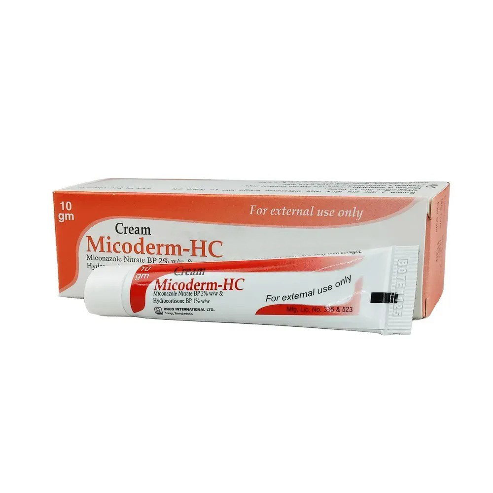 Pack Image: Micoderm-HC 2% 1% Cream (10 gm tube)