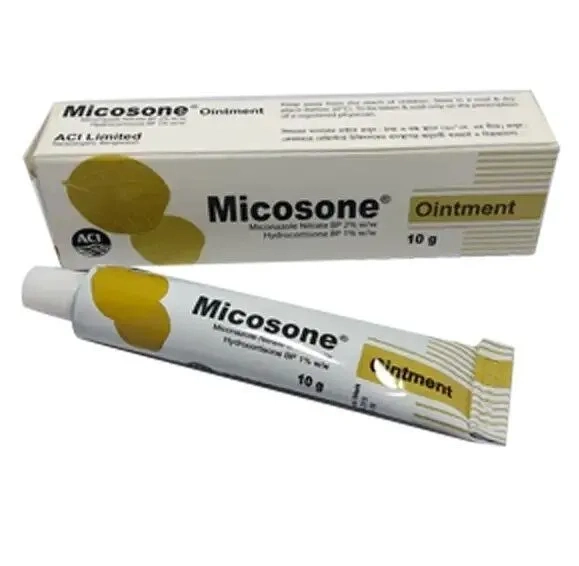 Pack Image: Micosone 2% 1% Ointment (10 gm tube)
