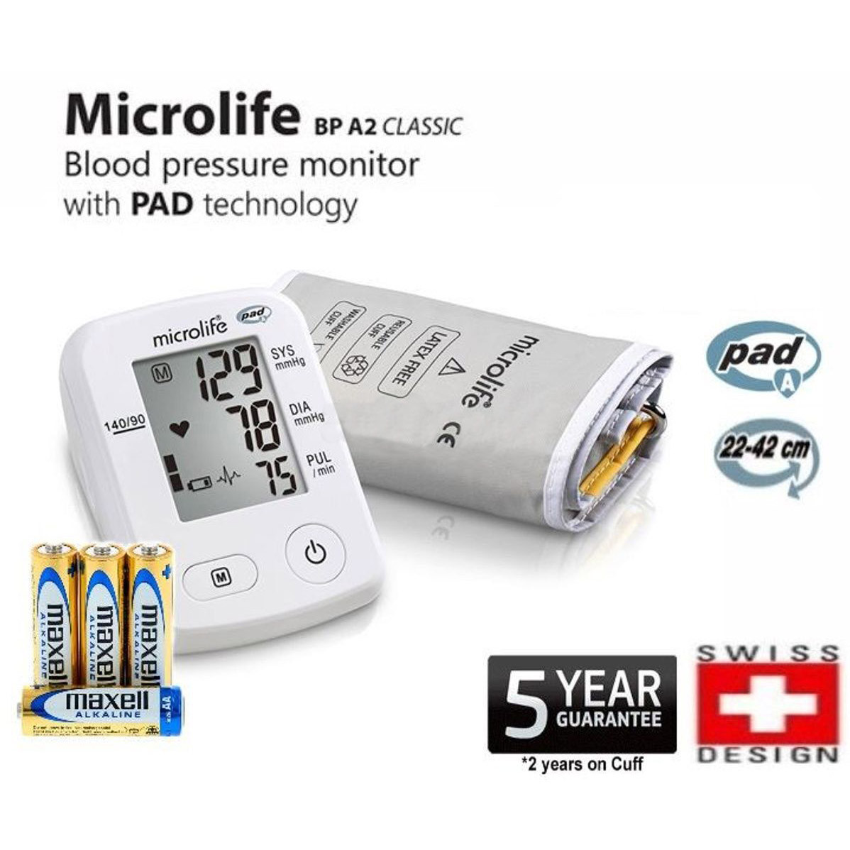 Pack Image: Microlife (BP-A2 Classic) Digital blood BP Monitor Device (Each device)