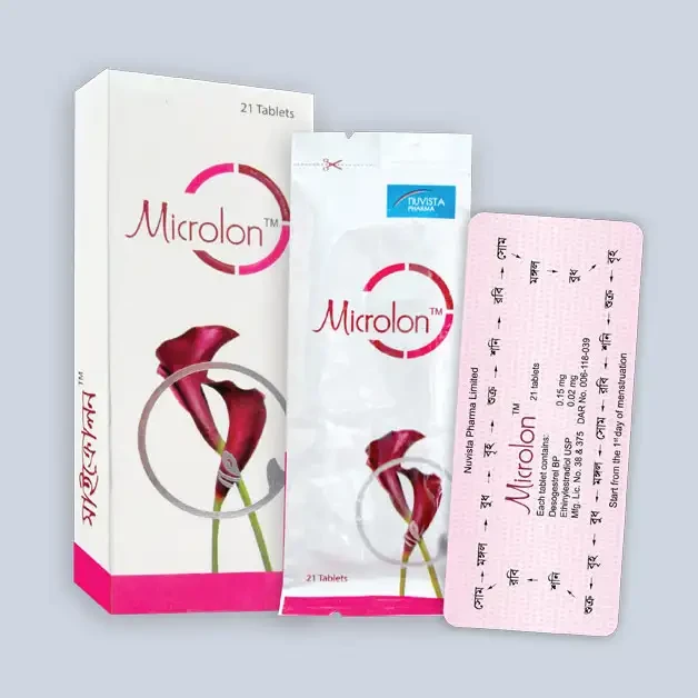 Pack Image: Microlon 0.02 mg Tablet (21 tablet pack)