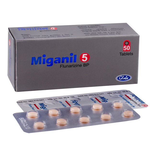 Pack Image: Miganil 5 mg Tablet (5 x 10)