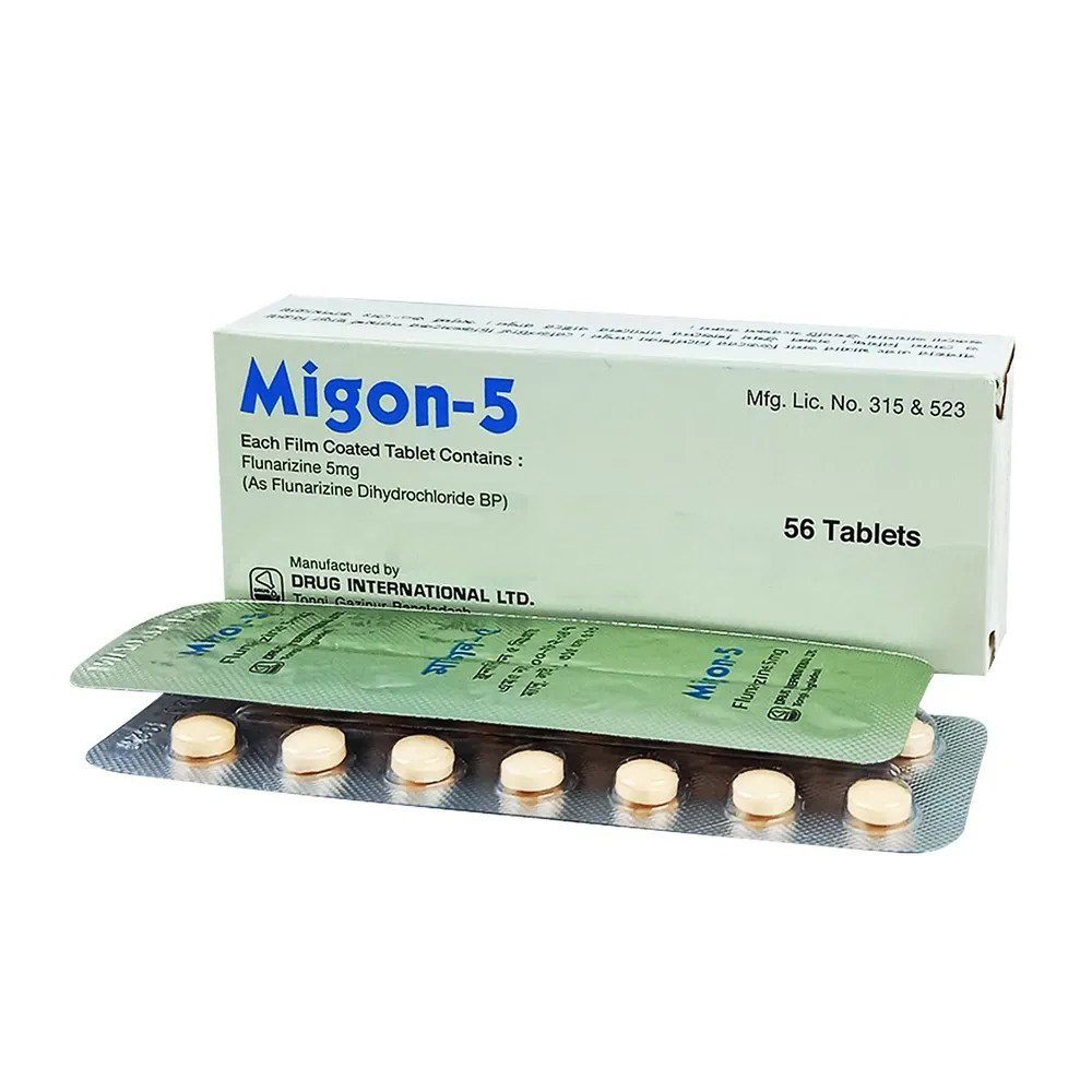 Pack Image: Migon 5 mg Tablet (4 x 14)