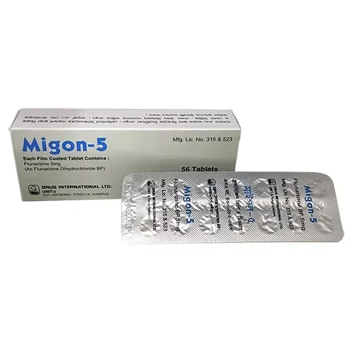 Pack Image: Migon 5 mg Tablet (4 x 14)