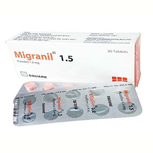 Pack Image: Migranil 1.5 mg Tablet (3 x 10)