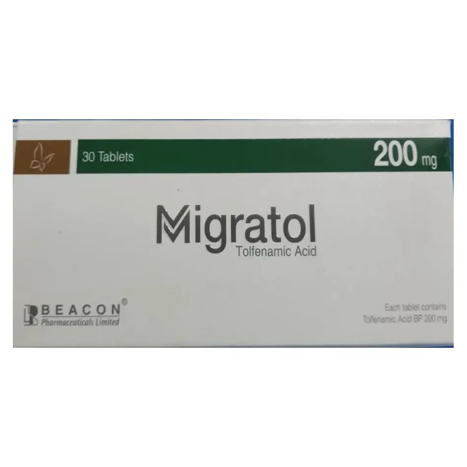 Pack Image: Migratol 200 mg Tablet (3 x 10)