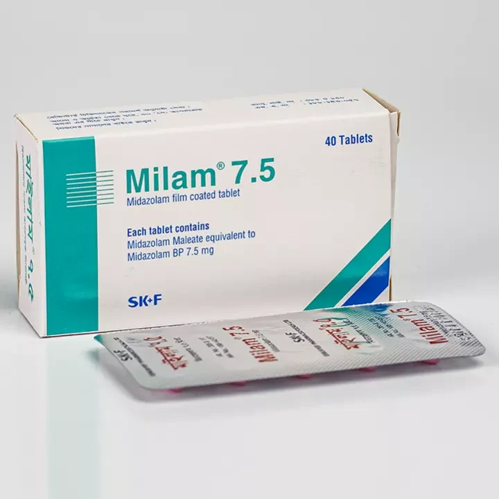 Pack Image: Milam 7.5 mg Tablet (4 x 10)
