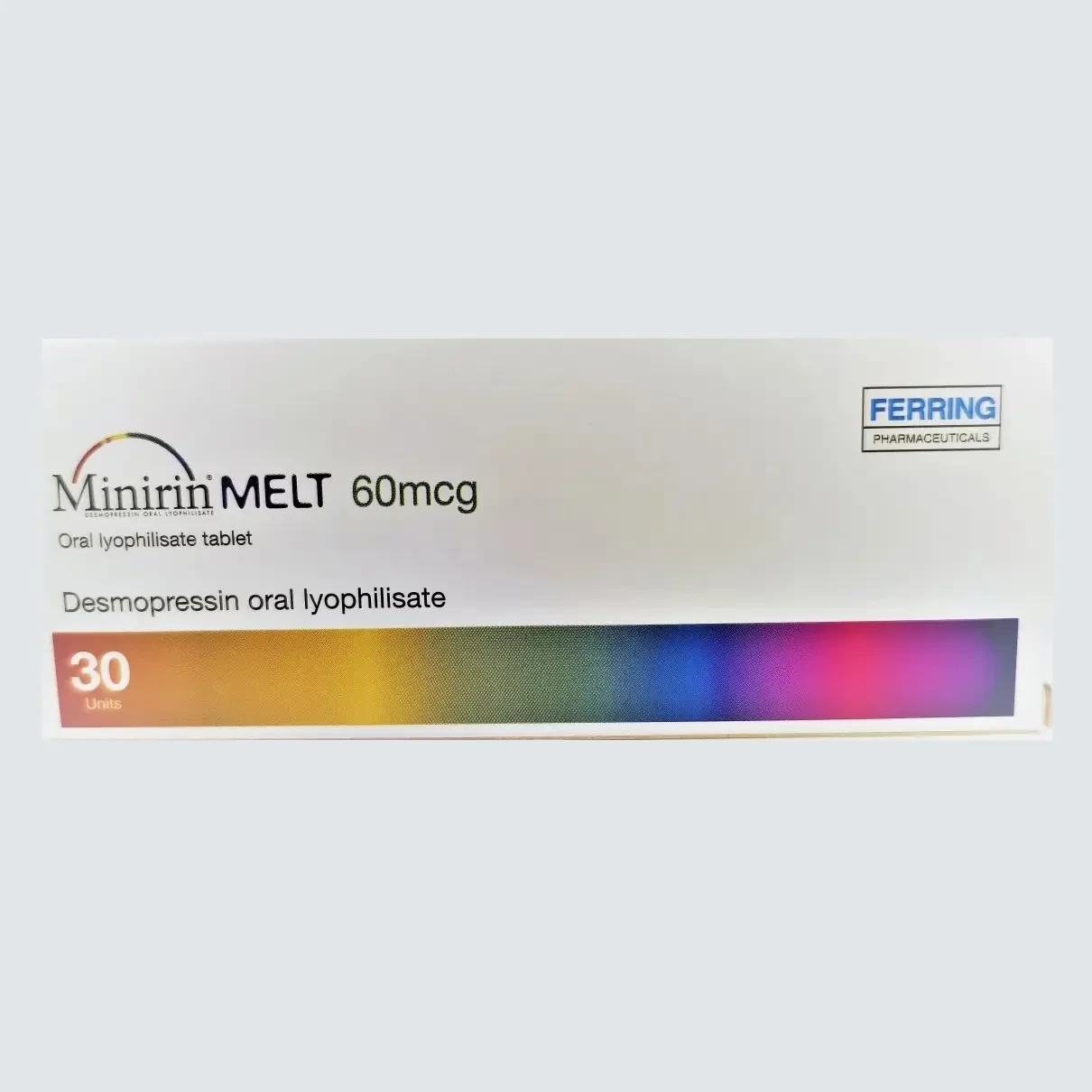 Pack Image: Minirin Melt 60 mcg Tablet (3 x 10)