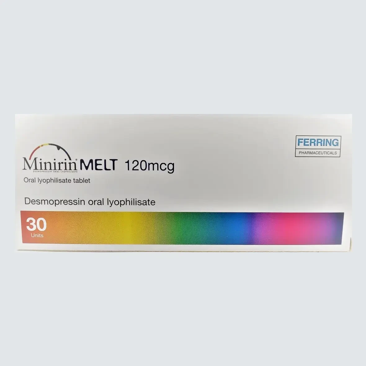 Pack Image: Minirin Melt 120 mcg Tablet (3 x 10)