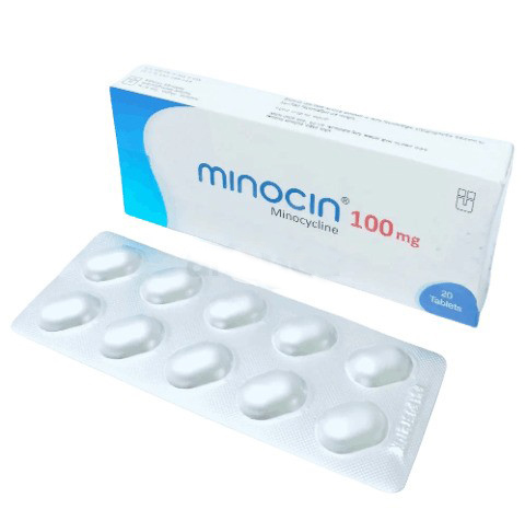 Pack Image: Minocin 100 mg Tablet (2 x 10)