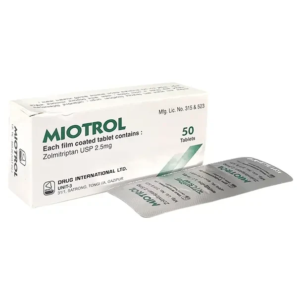 Pack Image: Miotrol 2.5 mg Tablet (5 x 10)