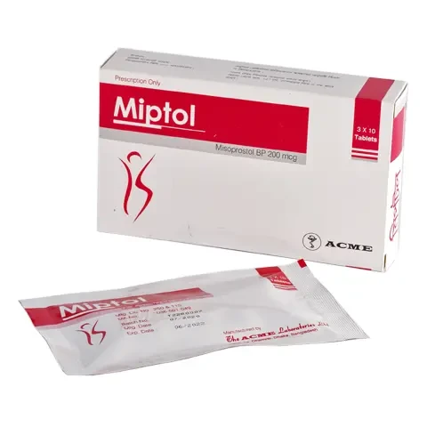 Pack Image: Miptol 200 mcg Tablet (3 x 10)