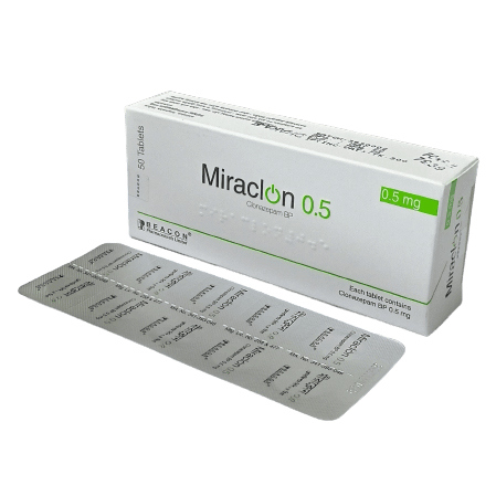 Pack Image: Miraclon 0.5 mg Tablet (5 x 10)
