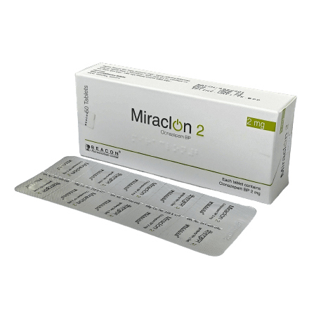 Pack Image: Miraclon 2 mg Tablet (5 x 10)
