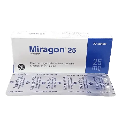 Pack Image: Miragon 25 mg Tablet (3 x 10)