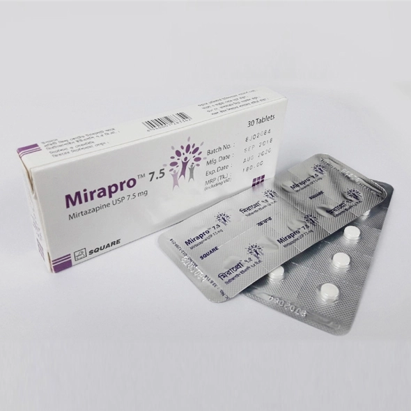 Pack Image: Mirapro 7.5 mg Tablet (3 x 10)