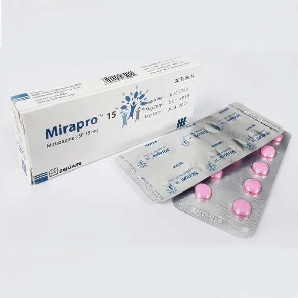 Pack Image: Mirapro 15 mg Tablet (3 x 10)