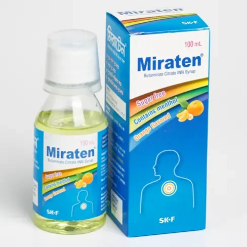 Pack Image: Miraten 7.5 mg Syrup (100 ml bottle)