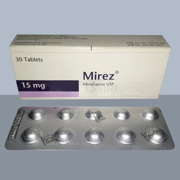 Pack Image: Mirez 15 mg Tablet (3 x 10)