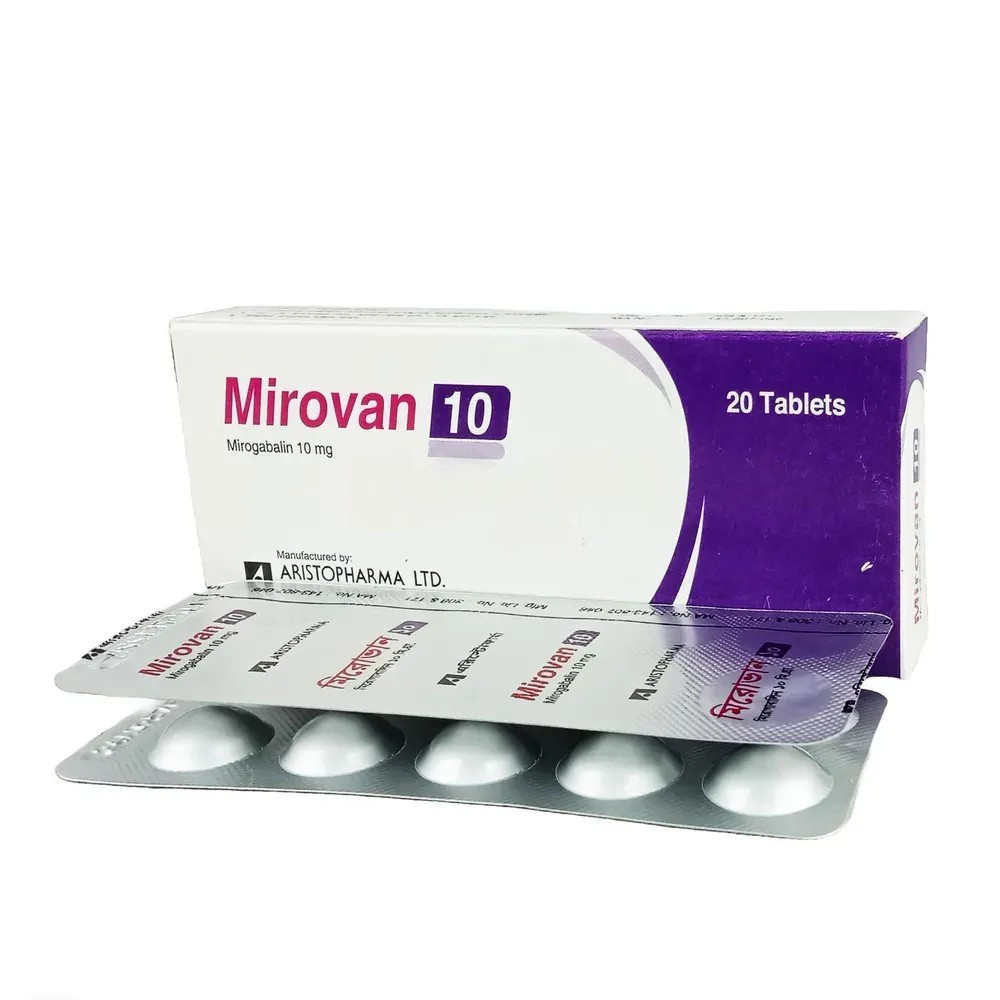 Pack Image: Mirovan 10 mg Tablet (2 x 10)