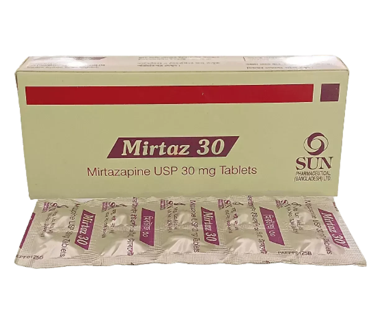 Pack Image: Mirtaz 30 mg Tablet (5 x 10)