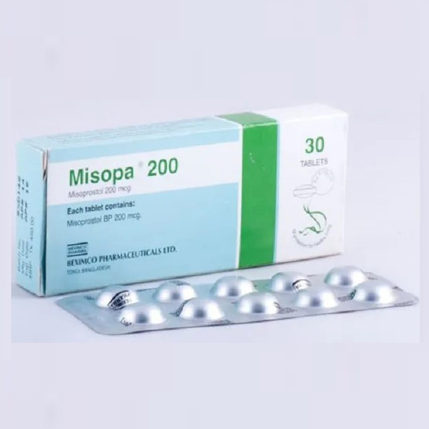 Pack Image: Misopa 200 mcg Tablet (3 x 10)